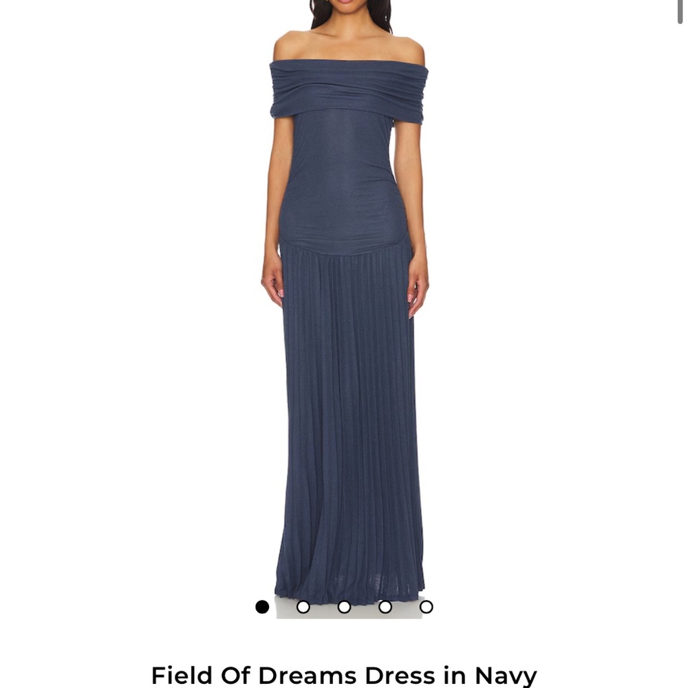 Lioness Strapless Navy Dress